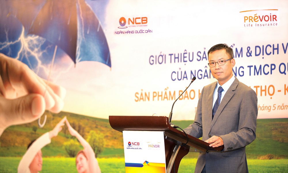 Ông Khamsaya Soukhavong – Tổng Giám đốc Prévoir Việt Nam phát biểu tại buổi lễ.