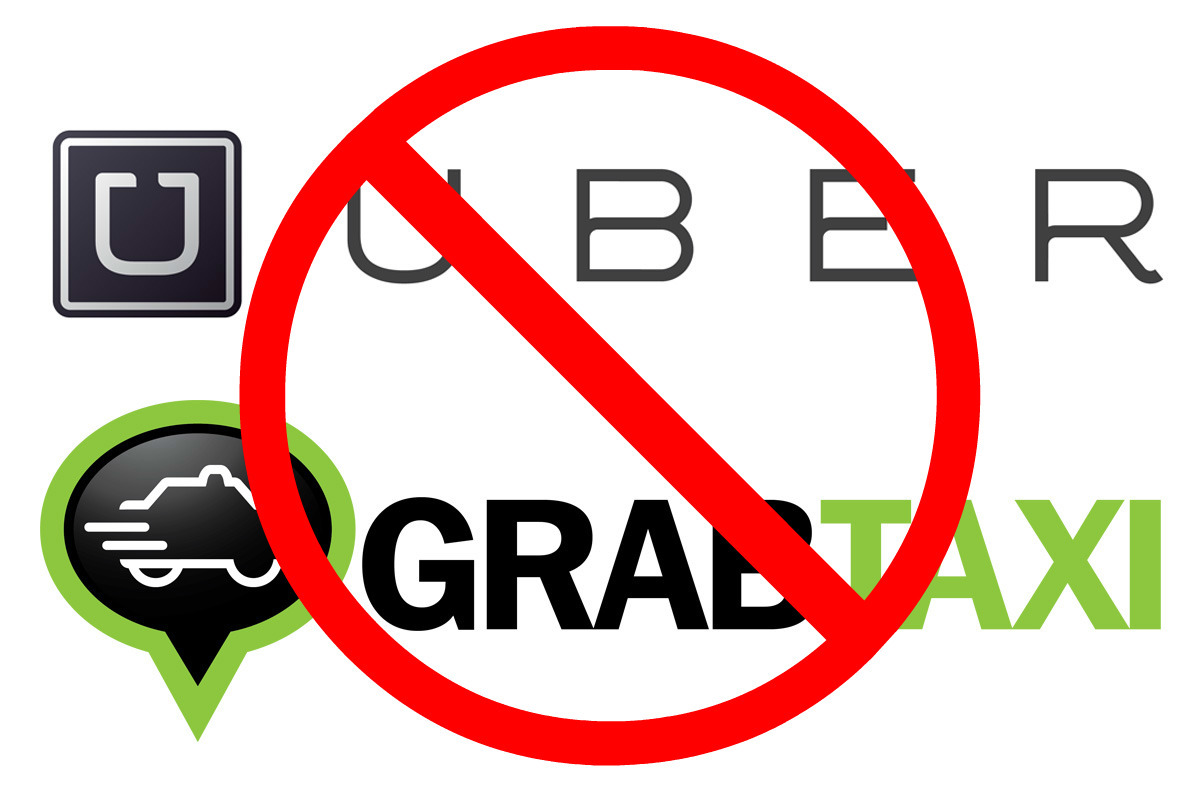 Hình thức đi chung xe của Uber và Grab sẽ không được triển khai tại Hà Nội. Nguồn: internet