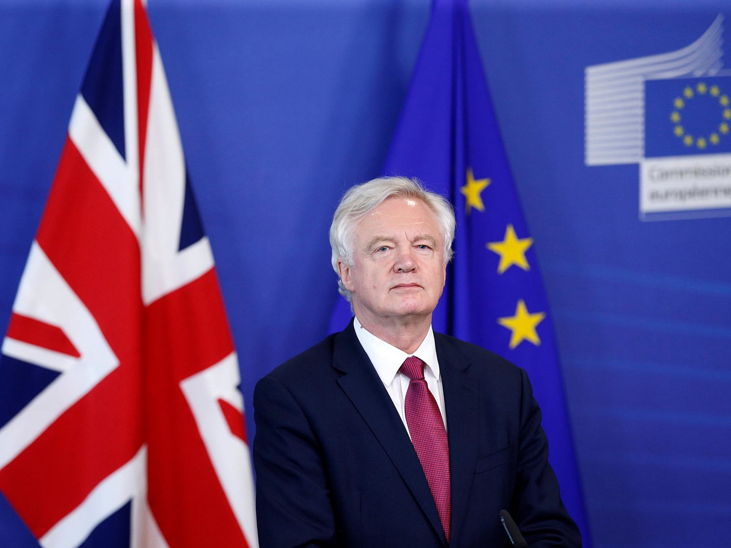 Bộ trưởng phụ trách tiến trình đàm phán đưa nước Anh rời khỏi Liên minh châu Âu (EU), ông David Davis. Nguồn: Internet