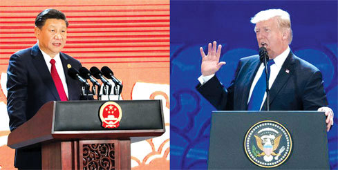 Tổng thống Mỹ Donald Trump và Chủ tịch Trung Quốc Tập Cận Bình. Nguồn: Internet