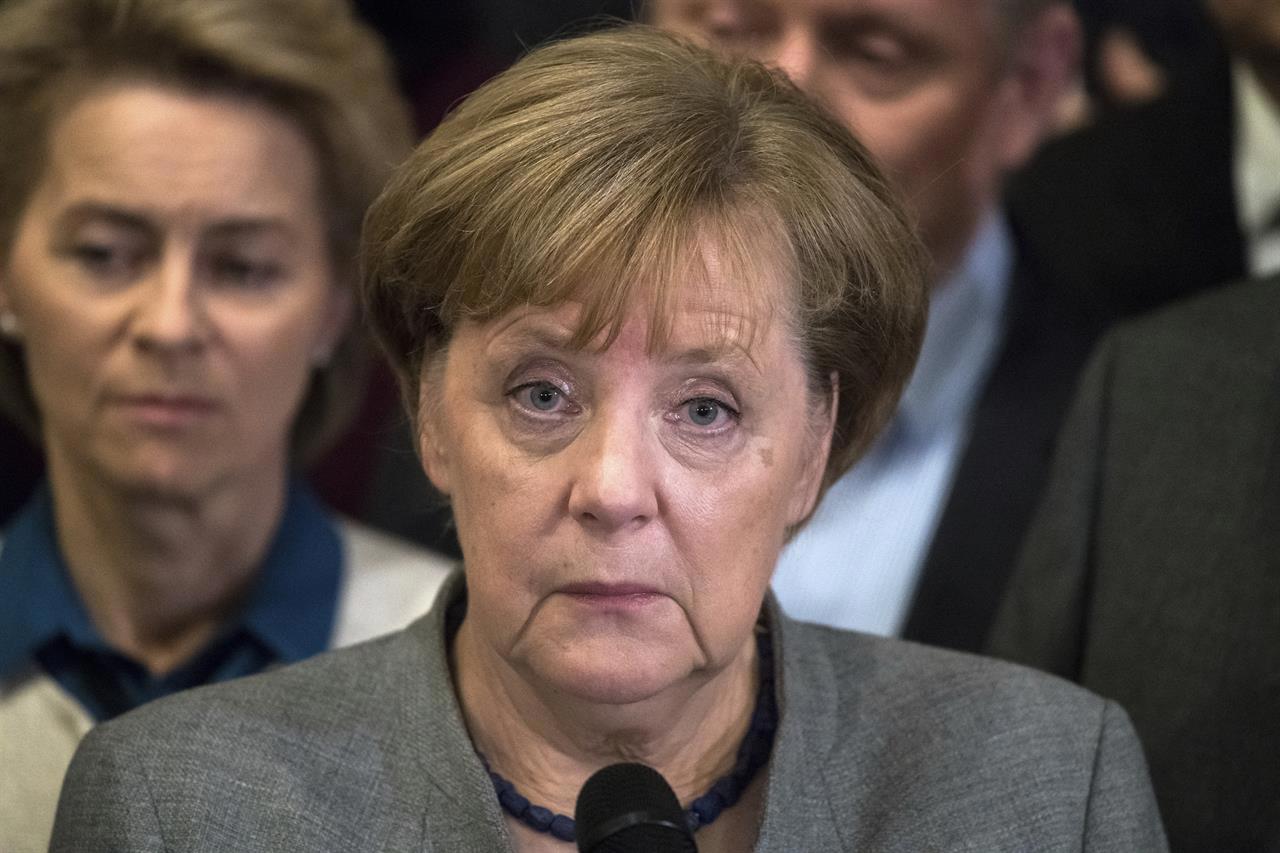 Thủ tướng Merkel thông báo tiến trình thành lập liên minh thất bại. Nguồn: Internet