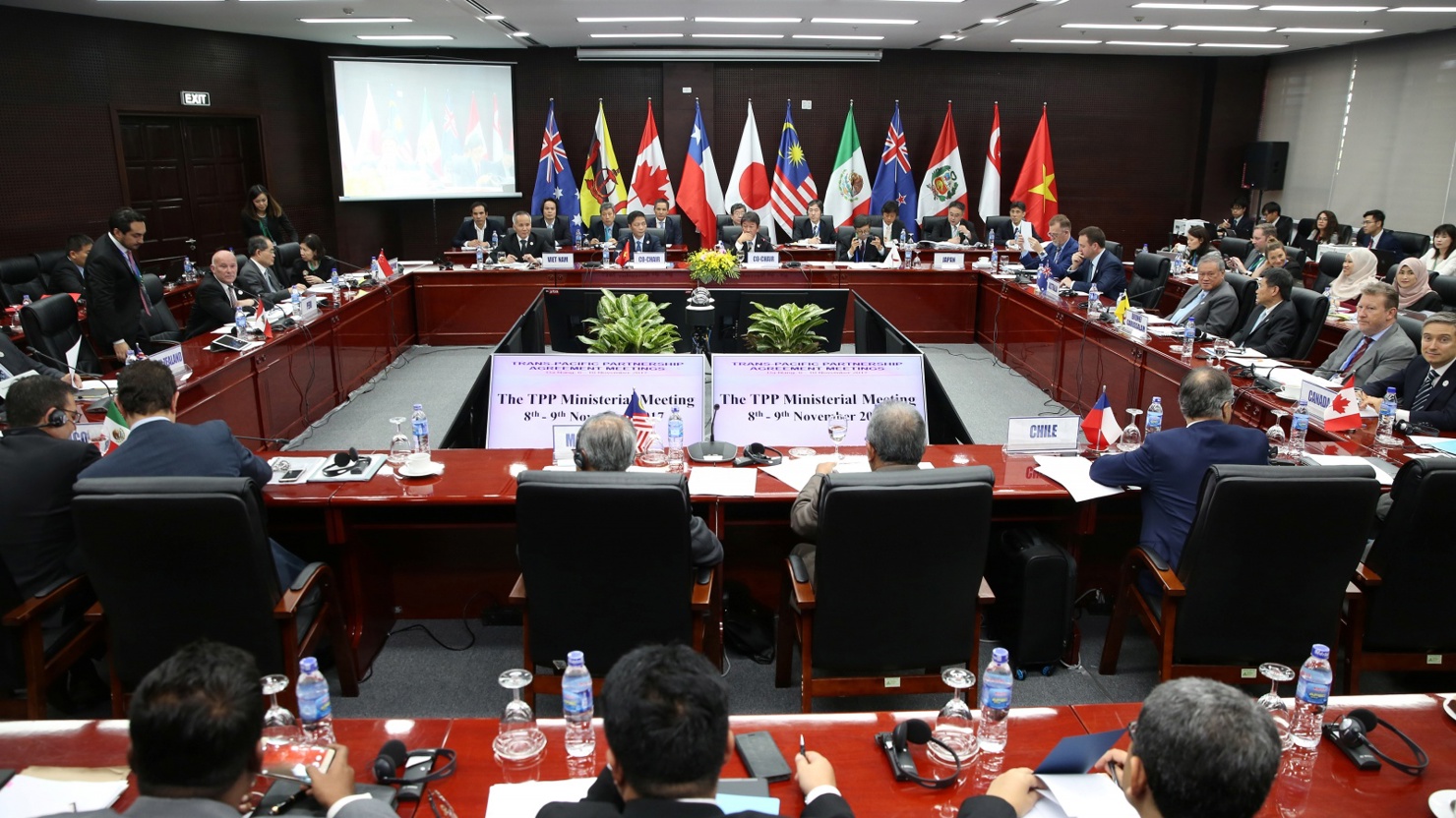 Các bộ trưởng của các quốc gia thuộc TPP họp mặt vào ngày 9/11 tại Đà Nẵng, Việt Nam. Nguồn: Internet
