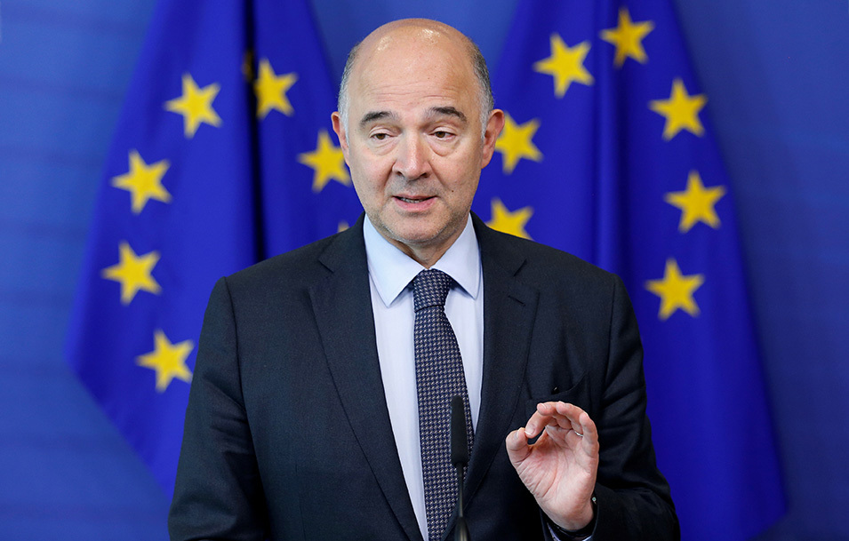 Ủy viên phụ trách các vấn đề kinh tế của Liên minh châu Âu Pierre Moscovici. Nguồn: Internet