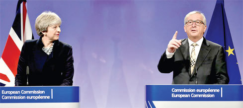 Thủ tướng Anh Theresa May và Chủ tịch EC Jean-Claude Juncker. Nguồn: Internet