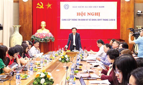 Phó Tổng Giám đốc BHXH Việt Nam Đào Việt Ánh chủ trì hội nghị. Nguồn: Internet