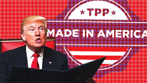 Tổng thống Trump bày tỏ ý định quay lại TPP. Nguồn: Internet