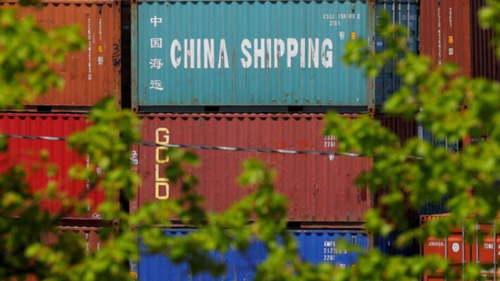 Những container hàng hóa từ Trung Quốc cập cảng ở thành phố Boston, Mỹ, hôm 9/5/2018. Nguồn: Internet