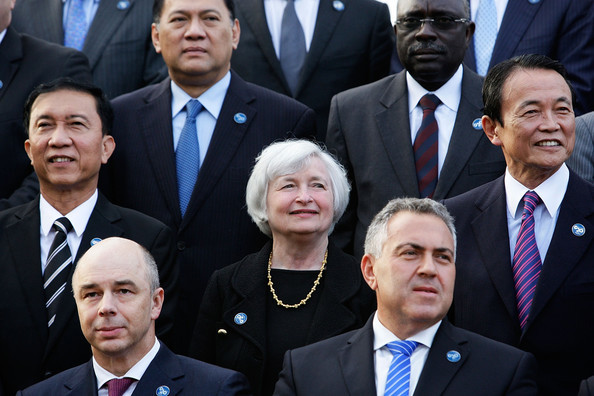 Bộ trưởng Tài chính và Thống đốc Ngân hàng Trung ương của các nước G20 tại Syndney ngày 23/2. Nguồn: internet