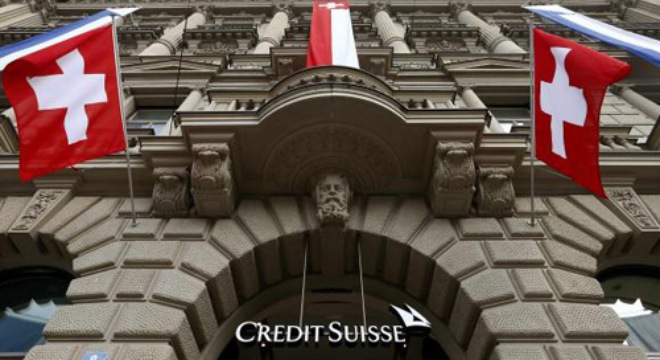 Ngân hàng Credit Suisse lớn thứ hai Thụy Sĩ gần đây đã đồng ý nộp 2,6 tỷ USD để giải quyết vụ trốn thuế với giới chức Mỹ. Nguồn: internet