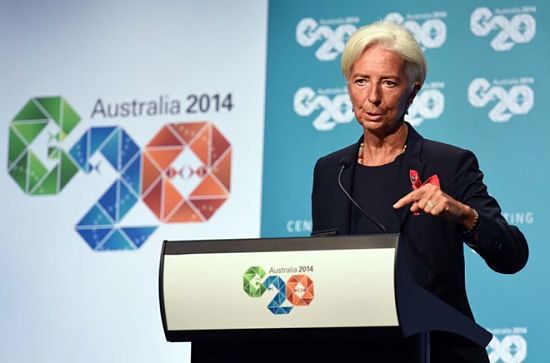 Chủ tịch IMF Christine Lagarde phát biểu tại Hội nghị G20. Nguồn: internet