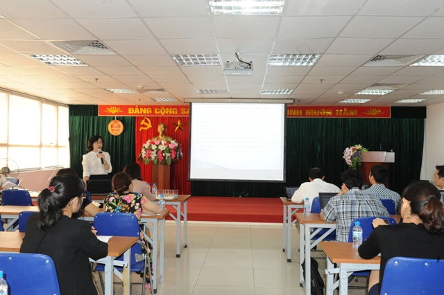 Bà Nguyễn Thu Trà- Cục phó Cục Công nghệ thông tin