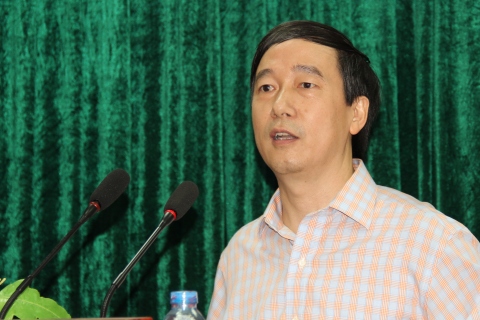 Ông Nguyễn Đại Trí - Phó Tổng cục trưởng Tổng cục Thuế phát biểu chỉ đạo tại hội nghị. Ảnh: NM.