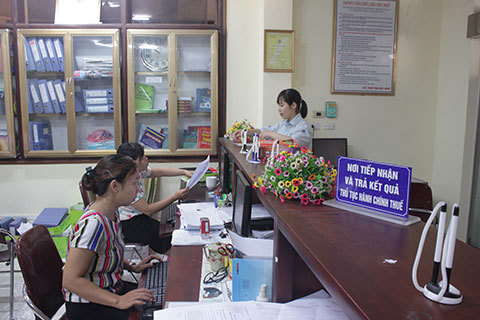 Bộ phận một cửa Cục Thuế Bắc Ninh luôn giải đáp kịp thời những vướng mắc hỗ trợ doanh nghiệp phát triển.