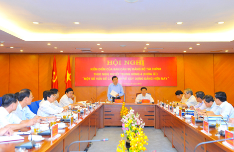 Hội nghị kiểm điểm của Ban Cán sự Đảng Bộ Tài chính 