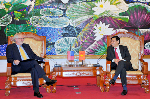Bộ trưởng Vương Đình Huệ tiếp và làm việc với Đại sứ Hoa Kỳ tại Việt Nam