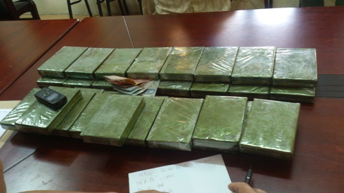  Hải quan Điện Biên phối hợp bắt giữ 75 bánh heroin