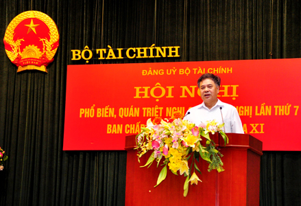 Hội nghị nghiên cứu, quán triệt NQTW 7 khoá XI của Đảng bộ Bộ Tài chính
