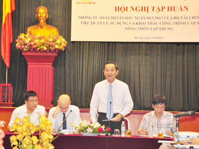 Tập huấn quy định quản lý, sử dụng và khai thác cấp nước sạch nông thôn tập trung
