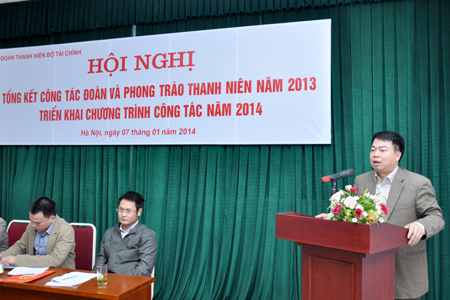 Hội nghị tổng kết công tác đoàn và phong trào thanh niên Bộ Tài chính năm 2013