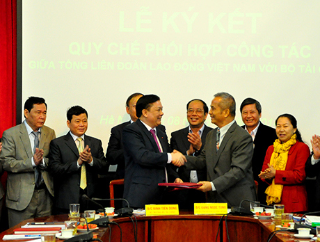 Tăng cường phối hợp công tác giữa Bộ Tài chính và Tổng Liên đoàn Lao động Việt Nam 