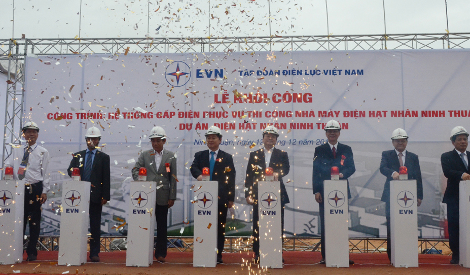 Khởi công xây dựng công trình hệ thống cấp điện thi công Nhà máy Điện hạt nhân Ninh Thuận 1