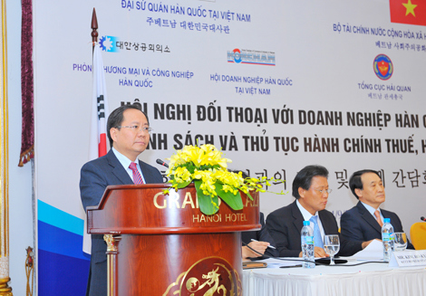 Bộ Tài chính đối thoại với Doanh nghiệp Hàn Quốc tại Việt Nam về lĩnh vực thuế, hải quan