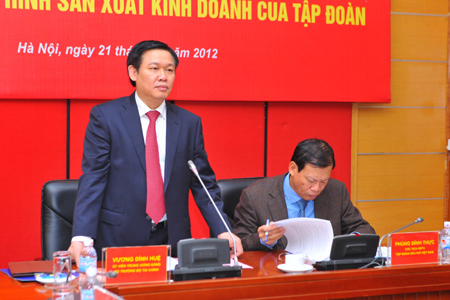 Bộ trưởng Vương Đình Huệ làm việc với Tập đoàn Dầu khí Việt Nam
