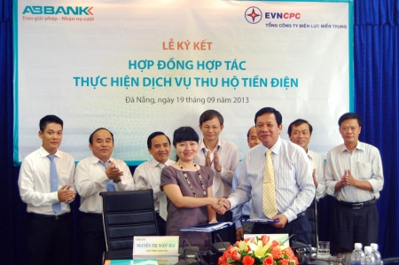 ABBANK và EVNCPC ký kết hợp tác thực hiện dịch vụ thu hộ tiền điện