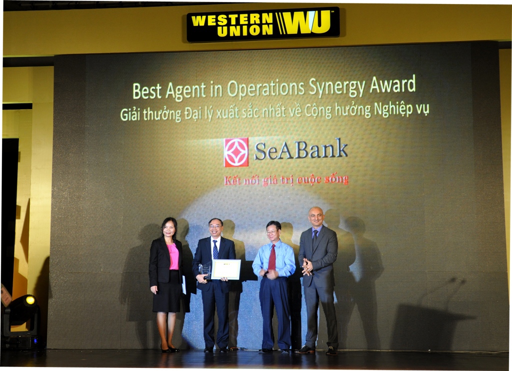 SeABank được Western Union khu vực Đông Dương trao tặng 2 giải thưởng