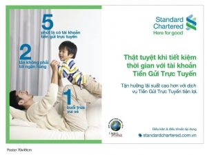Standard Chartered Việt Nam đẩy mạnh ngân hàng trực tuyến