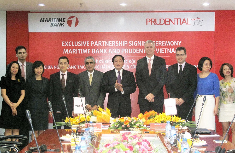 Prudential và Maritime Bank hợp tác Bancassurance độc quyền tại Việt Nam