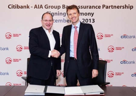 Citibank hợp tác với AIA cung cấp sản phẩm bảo hiểm nhân thọ