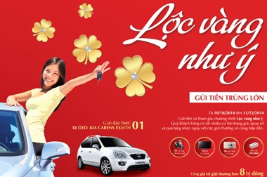 Cơ hội trúng ôtô Kia Carens EXMTH với “Lộc vàng như ý” của VietinBank