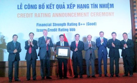 VINARE được xếp hạng năng lực tài chính vững chắc