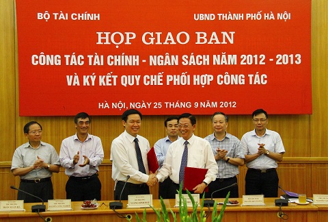 Bộ Tài chính và UBND TP. Hà Nội phối hợp công tác