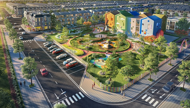 The Sol City - điểm sáng tại Long An nhờ “đi tắt đón đầu” làn sóng đầu tư dịch chuyển về vùng ven của các nhà đầu tư. Ảnh: Bảo Trân