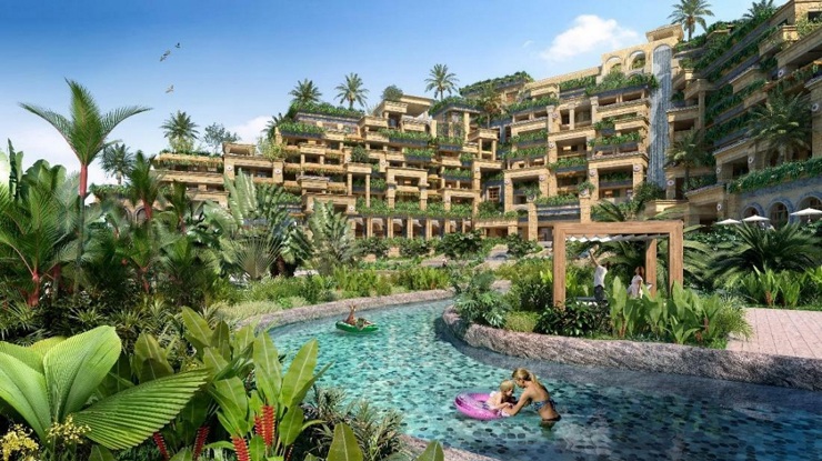 Hình ảnh phối cảnh Hotel Ho Tram MGallery, khách sạn sẽ hoàn thiện vào vận hành vào đầu năm 2023. Ảnh: NVL.
