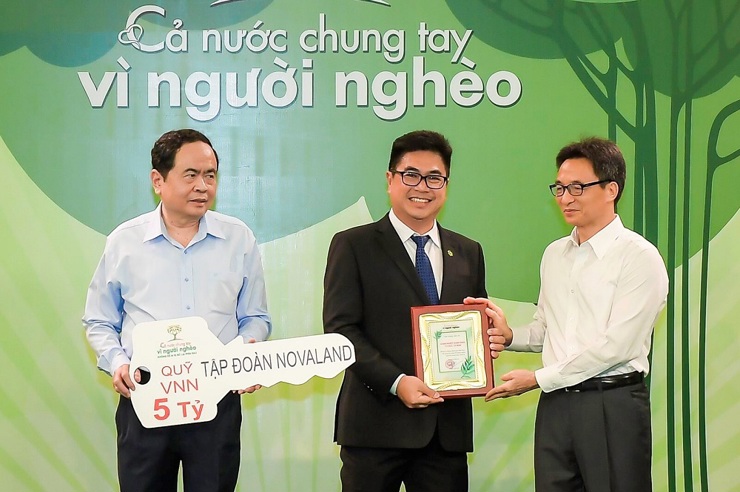 Nghĩa cử cao đẹp của Tập đoàn Novaland góp phần thắp lên hy vọng cho người nghèo. Ảnh NVL