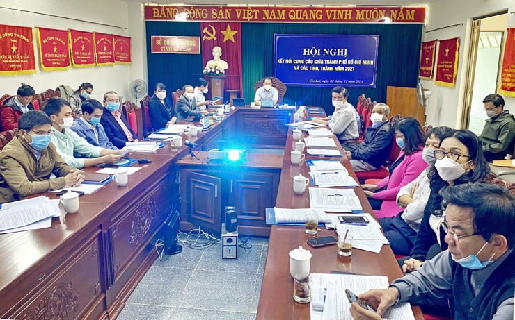 Quang cảnh hội nghị tại điểm cầu Gia Lai. Ảnh: Hà Duy
