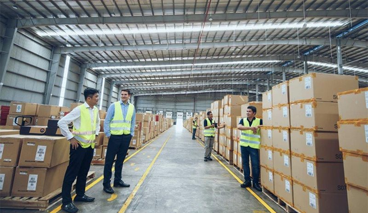 Kho ngoại quan K+N tại Long Bình, Đồng Nai . Ảnh: Công ty Kuehne+Nagel Vietnam