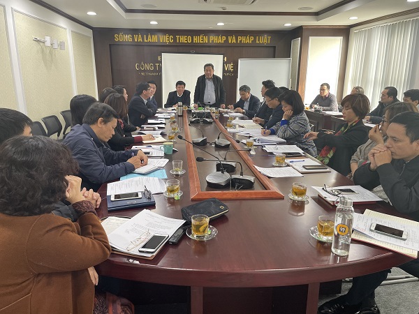 Ông Lê Hoàng Hải - Chủ tịch HĐTV Công ty TNHH Mua bán nợ Việt Nam chỉ đạo triển khai phương hướng nhiệm vụ năm 2021