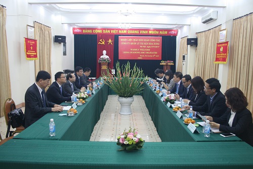 DATC làm việc với đoàn cán bộ cấp cao Công ty Quản lý tài sản Hoa Dung – Trung Quốc