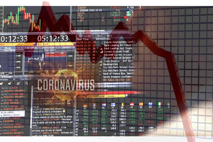 Thị trường chứng khoán thế giới lao dốc vì tác động của dịch Covid-19. (Ảnh minh họa)