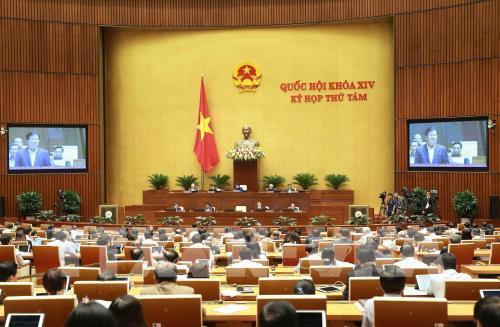 Quang cảnh Kỳ họp thứ 8, Quốc hội khóa XIV. Ảnh: TTXVN