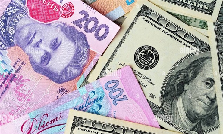 Ukraina giảm 25% tỷ giá hối đoái chính thức của đồng hryvnia so với đồng USD. Ảnh: Alamy