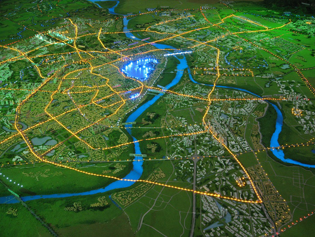 Trong bản quy hoạch mới nhất, không gian hai bên bờ sông Hồng được xem là hành lang xanh của thành phố