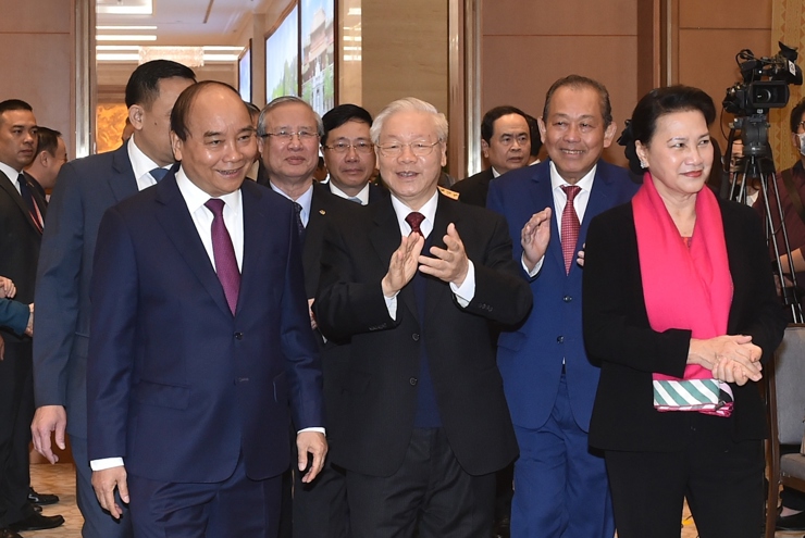 Lãnh đạo Đảng, Nhà nước tham dự Hội nghị Chính phủ với các địa phương. Nguồn: baochinhphu.vn