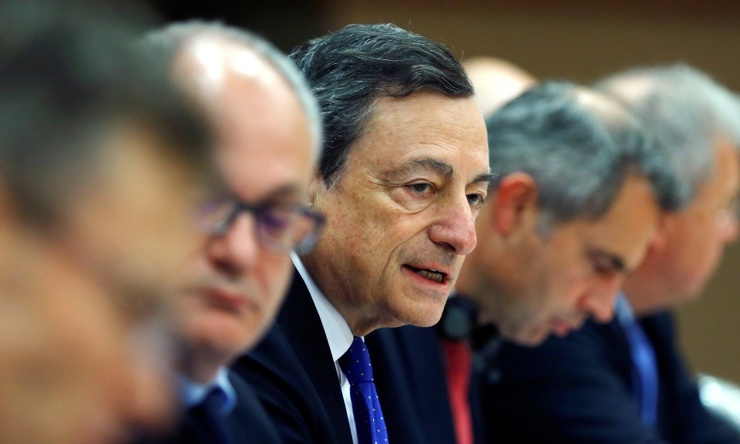 Chủ tịch Ngân hàng trung ương Châu Âu (ECB) Mario Draghi. Ảnh minh họa. Nguồn: The Guardian
