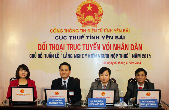 Cục Thuế Yên Bái đối thoại trực tuyến với nhân dân. Nguồn: tapchithue.com.vn