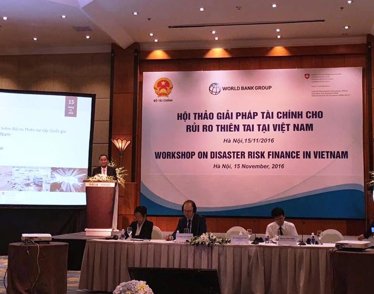 Hội thảo “Giải pháp tài chính cho rủi ro thiên tai tại Việt Nam”